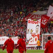 Comemorarea lui Diogo Jota, la Liverpool - Bournemouth/ foto Imago Images