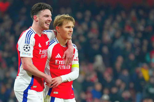 Declan Rice și Martin Odegaard. Foto: Imago