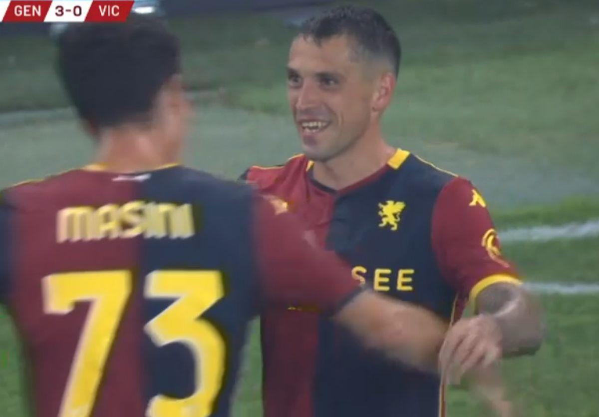 Nicolae Stanciu, ce „rachetă” la debutul pentru Genoa! Gol senzațional sub privirile lui Mircea Lucescu și Dan Șucu