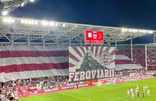 Din nou mesaje cu iz rasist la Rapid - Dinamo » „Câinii” au aflat scenografia giuleștenilor
