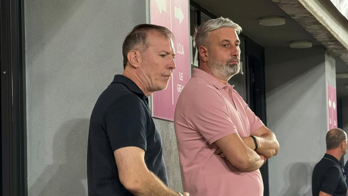 Jean Valvis, Gică Hagi, Florin Cîțu și Dan Petrescu la Rapid - Dinamo