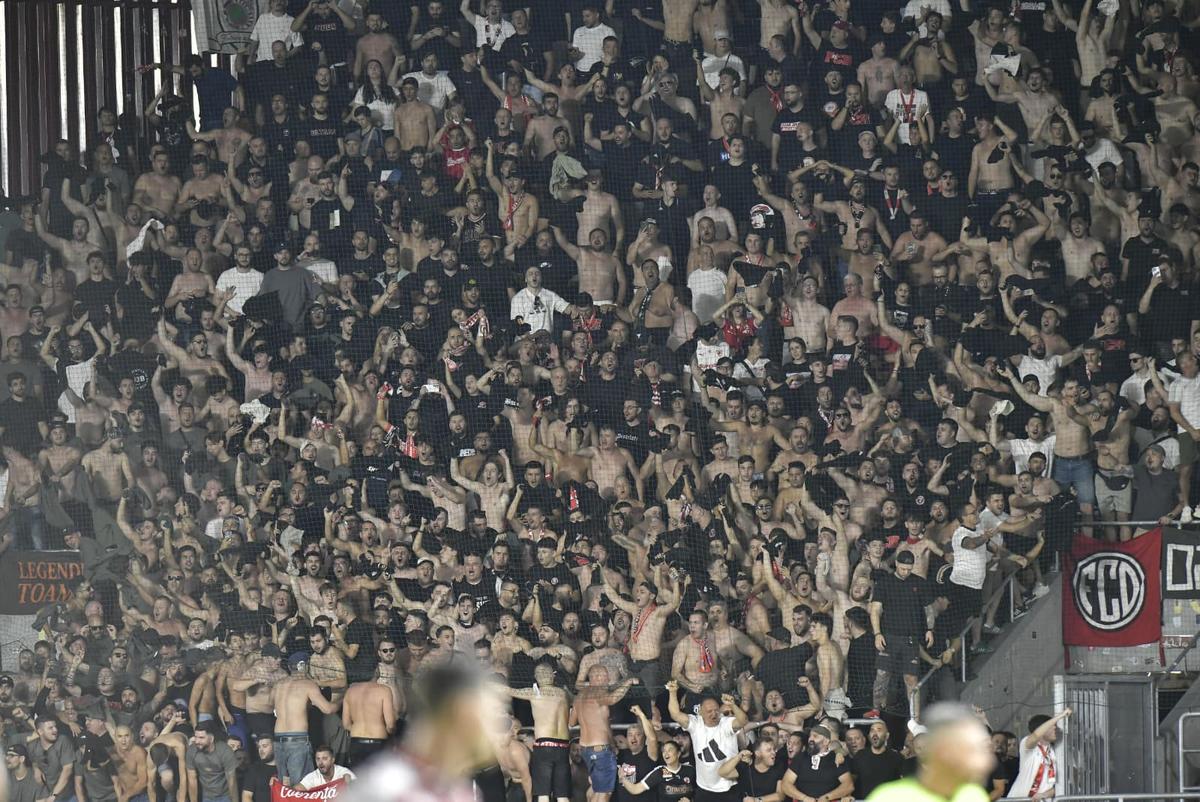 Imagini la finalul derby-ului Rapid - Dinamo