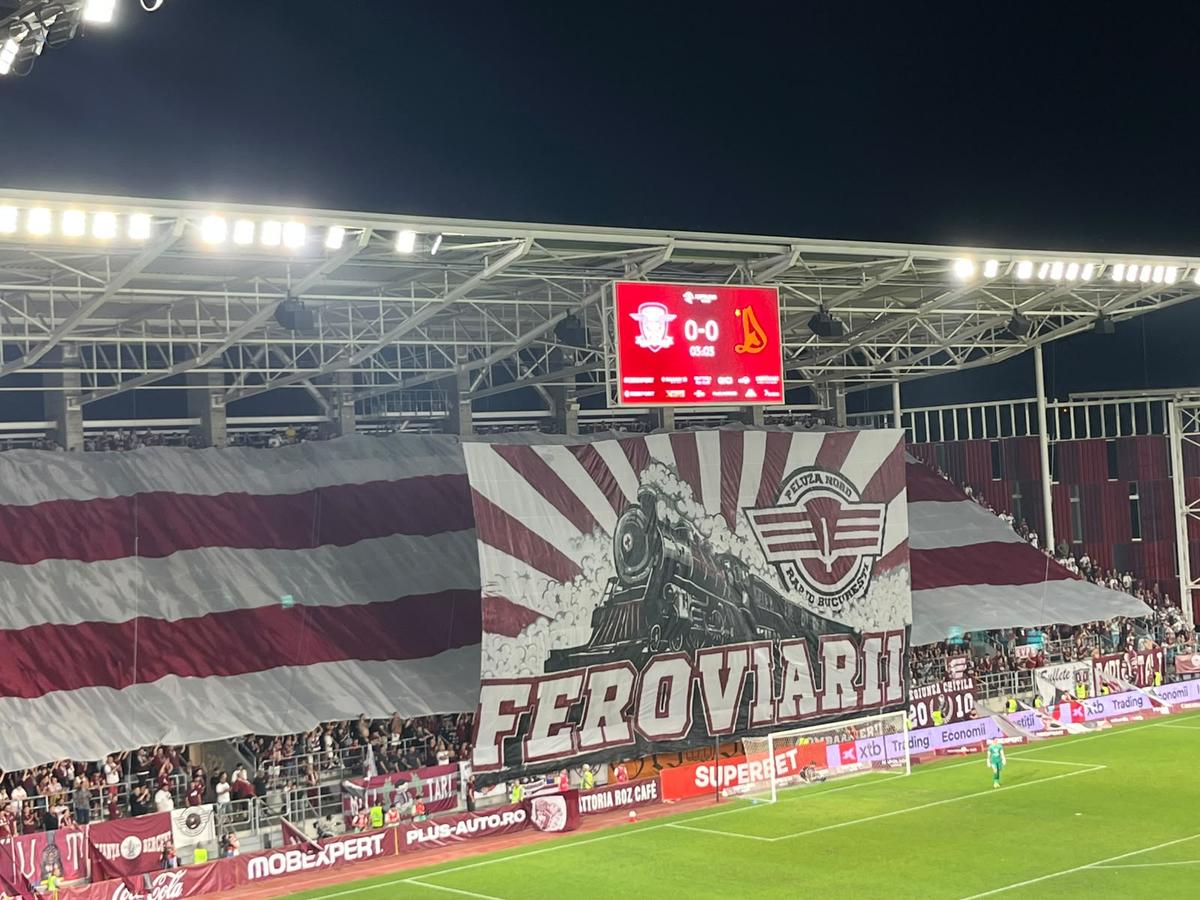 Din nou mesaje cu iz rasist la Rapid - Dinamo » „Câinii” au aflat scenografia giuleștenilor