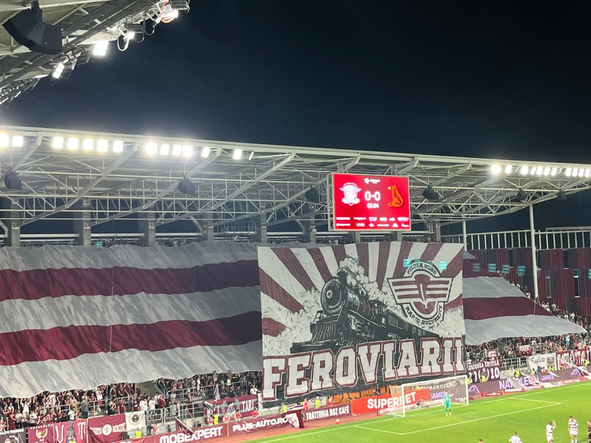 Din nou mesaje cu iz rasist la Rapid - Dinamo » „Câinii” au aflat scenografia giuleștenilor