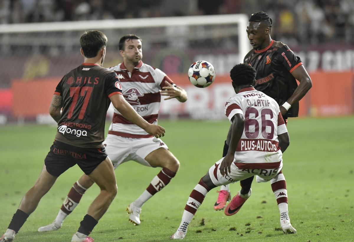 Imagini la finalul derby-ului Rapid - Dinamo