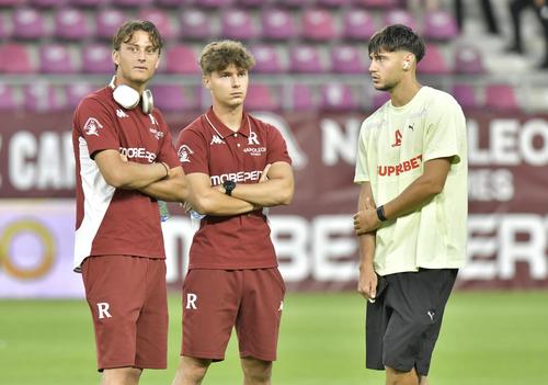 Andrei Șucu, Rareș Pop și Adrian Mazilu, înainte de Rapid - Dinamo // FOTO: Cristi Preda / GSP.ro