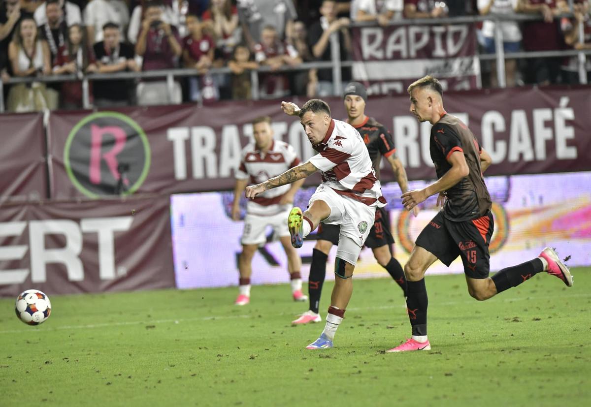 Imagini la finalul derby-ului Rapid - Dinamo