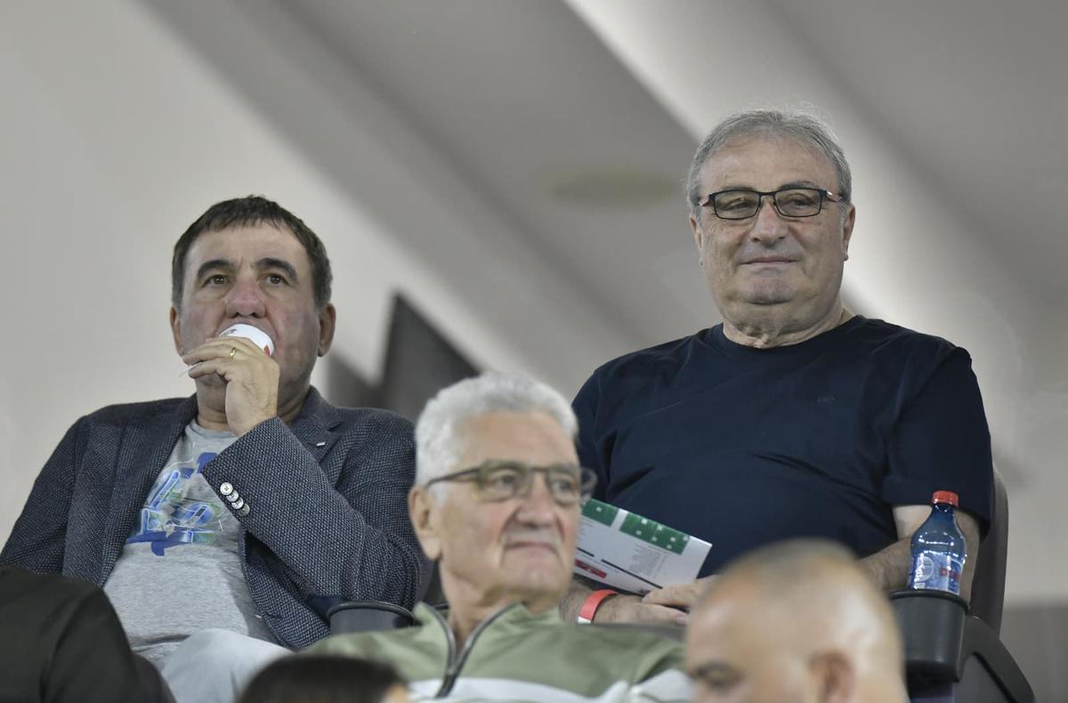 Jean Valvis, Gică Hagi, Florin Cîțu și Dan Petrescu la Rapid - Dinamo