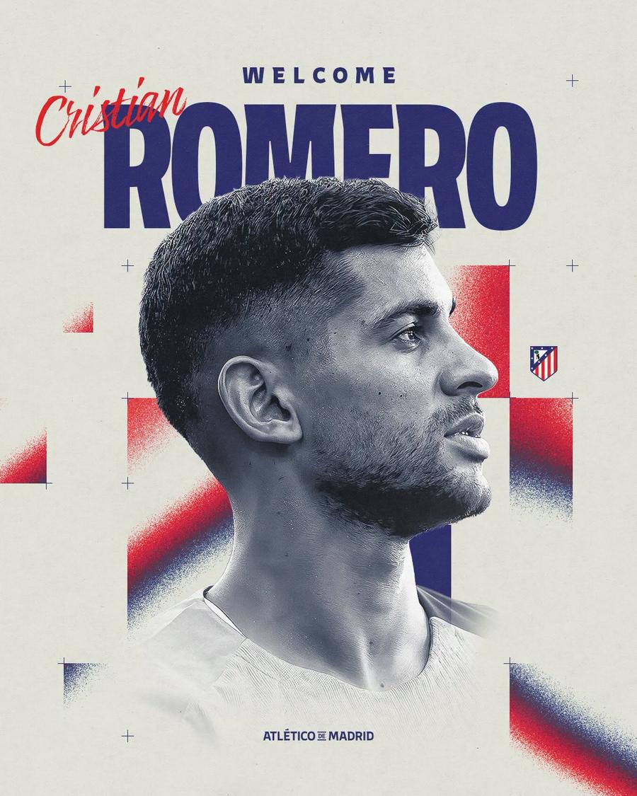 Cristian Romero, prezentat oficial la Atletico Madrid // foto: atleticodemadrid.com Finalistul de la Campionatul Mondial a fost prezentat oficial la Atletico Madrid