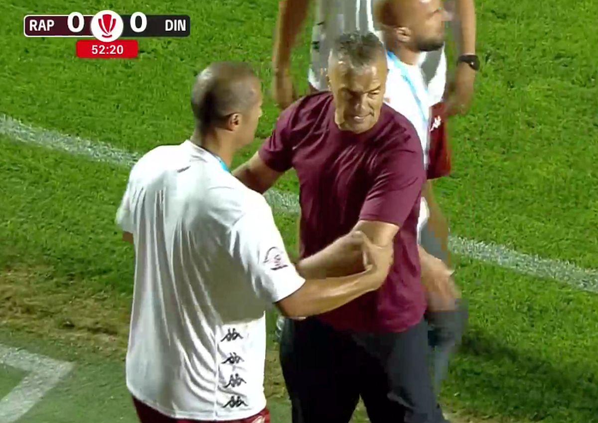 Daniel Pancu, eliminat după o criză de nervi în Rapid - Dinamo