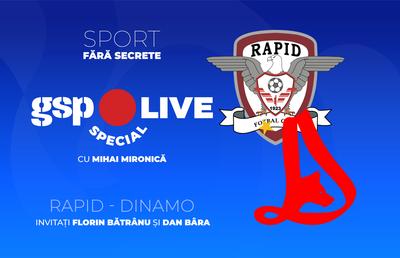 Rapid - Dinamo, în etapa 5 din Superliga » Derby la GSP Live Special