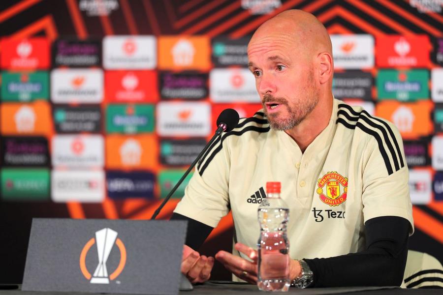 Erik ten Hag, aseară, la conferința de presă / FOTO: Ștefan Constantin Ce au găsit la Chișinău vedetele Ronaldo, Casemiro și Varane » Pregătiri speciale pentru marele meci programat diseară