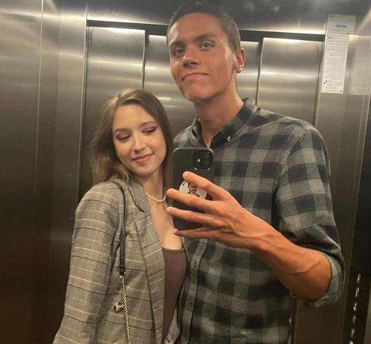 David Popovici, alături de iubita lui, Taisia / Sursă foto: Instagram
