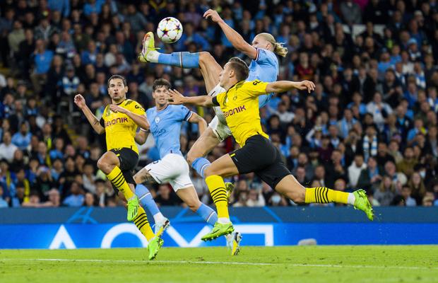 Comparat cu Cruyff » Haaland, elogiat de Guardiola, după supergolul din Liga Campionilor
