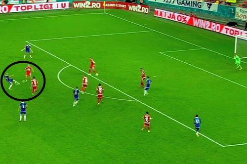 William Baeten a înscris un gol fabulos în Dinamo - FCU Craiova