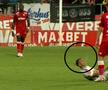 Cîmpanu a scuipat un adversar și a luat „roșu” // foto: captură DigiSport