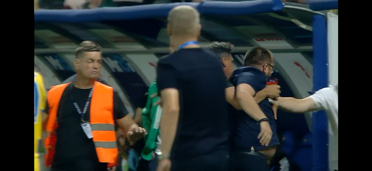 Gesturi huliganice la Ploiești » Oficialul Petrolului a vrut să sară la bătaie cu Andrei Chivulete și-a fost luat pe sus de oamenii din club
