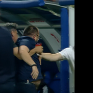 Directorul sportiv al Petrolului, Paul Pintilie, comportament de ultras. Foto: captură