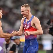 Armand Duplantis și Sam Kendricks - finala la săritura cu prăjina, Campionatele Mondiale 2025 Foto: Guliver/GettyImages