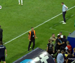 Directorul sportiv al Petrolului, Paul Pintilie, comportament de ultras. Foto: captură