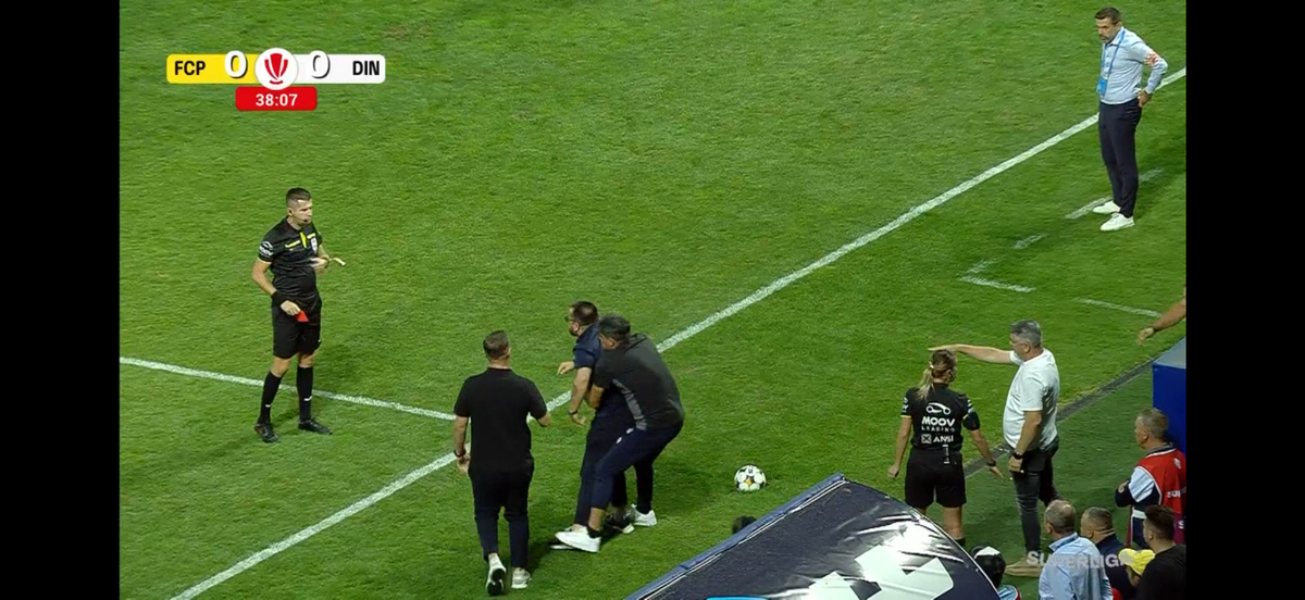 Gesturi huliganice la Ploiești » Oficialul Petrolului a vrut să sară la bătaie cu Andrei Chivulete și-a fost luat pe sus de oamenii din club