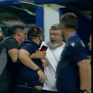 Directorul sportiv al Petrolului, Paul Pintilie, comportament de ultras. Foto: captură