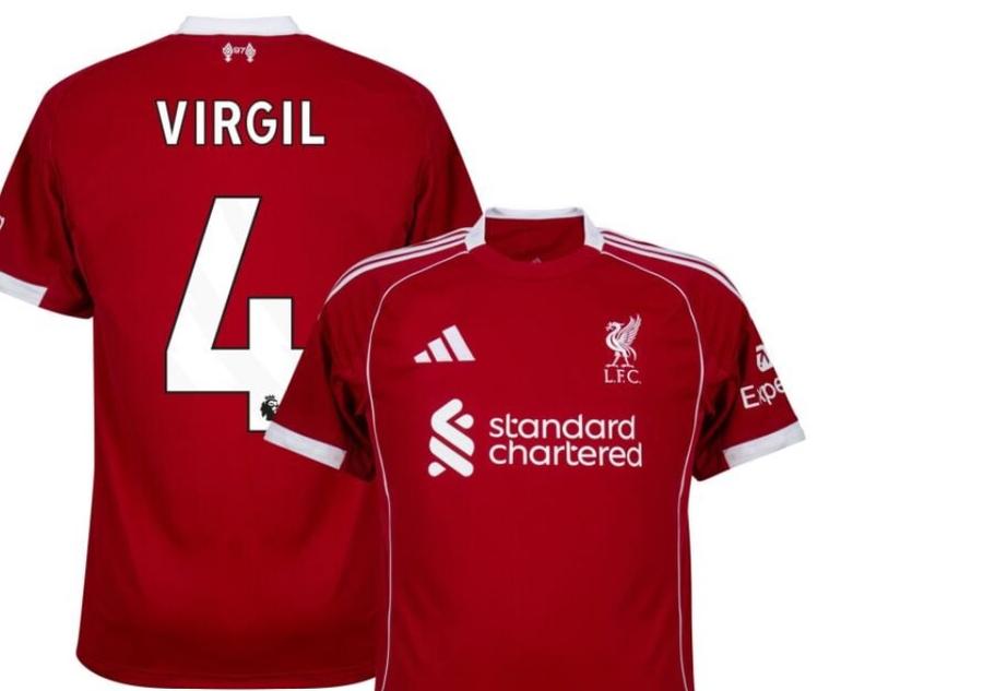 Tricoul de acasă al lui Virgil van Dijk, căpitanul campioanei Liverpool Efectul exploziei prețurilor în Premier League » Fanii cumpără tricouri pe datorie: „Plătim când avem bani”