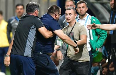 Gesturi huliganice la Ploiești » Oficialul Petrolului a vrut să sară la bătaie cu Andrei Chivulete și-a fost luat pe sus de oamenii din club