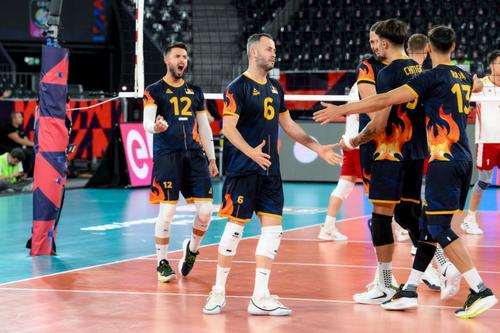 Claudiu Dumitru (#6), în prim-plan/Foto: Florin Petean (CEV)