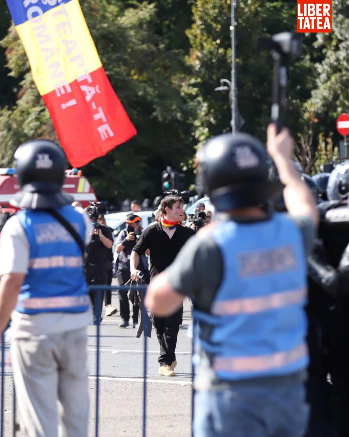Ciprian Paraschiv, în mijlocul protestelor violente din București