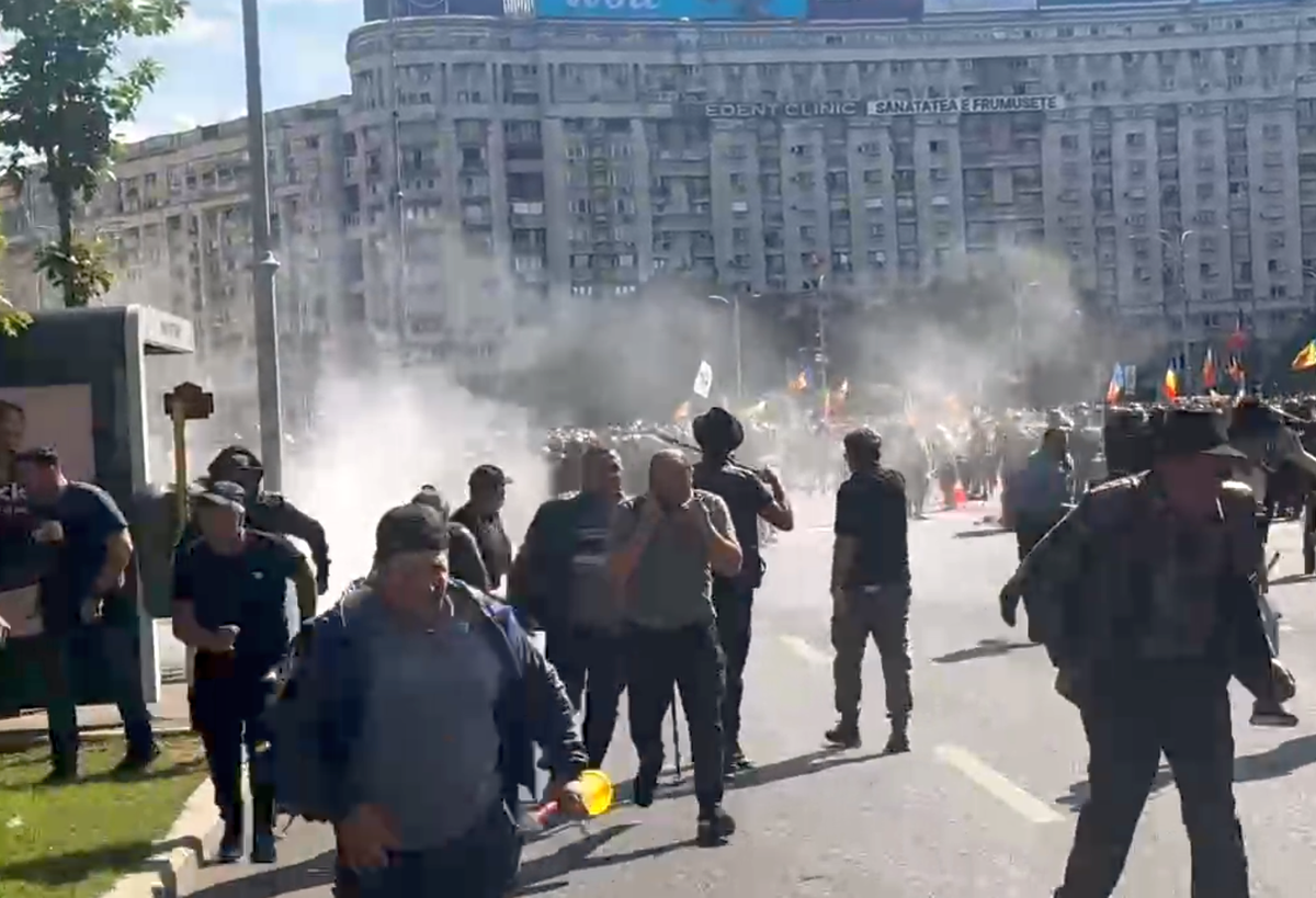Ciprian Paraschiv, în mijlocul protestelor violente din București