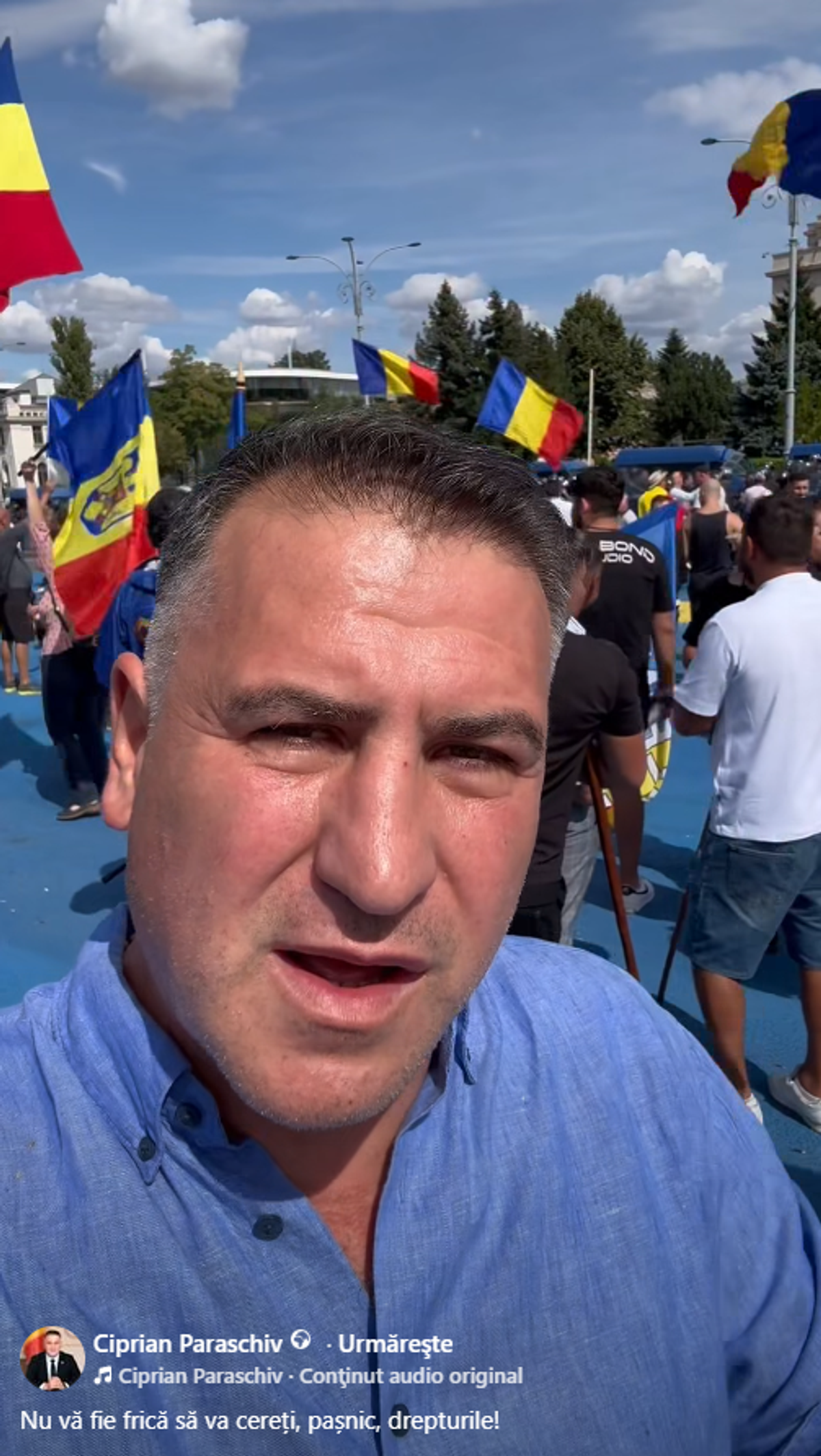 Fostul șef din Liga 1, în mijlocul protestelor fermierilor, de azi, din Piața Victoriei, care au degenerat
