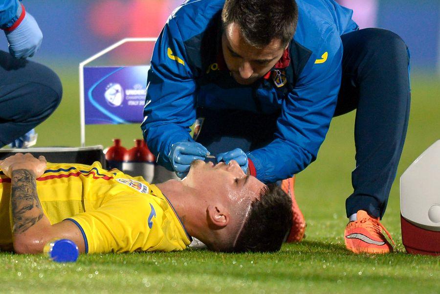 ROMÂNIA U21 - IRLANDA DE NORD U21 3-0 // UPDATE Cum se apără Federația în cazul Dennis Man: „Accidentarea nu putea fi identificată pe teren sau în vestiar”