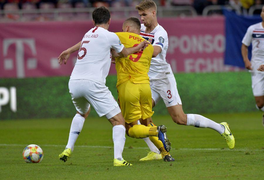 FOTO: Cristi Preda ROMÂNIA - NORVEGIA // FOTO George Pușcaș a cerut penalty! Ce se observă în imagini + reacția lui MM: „E genetică chestia asta”