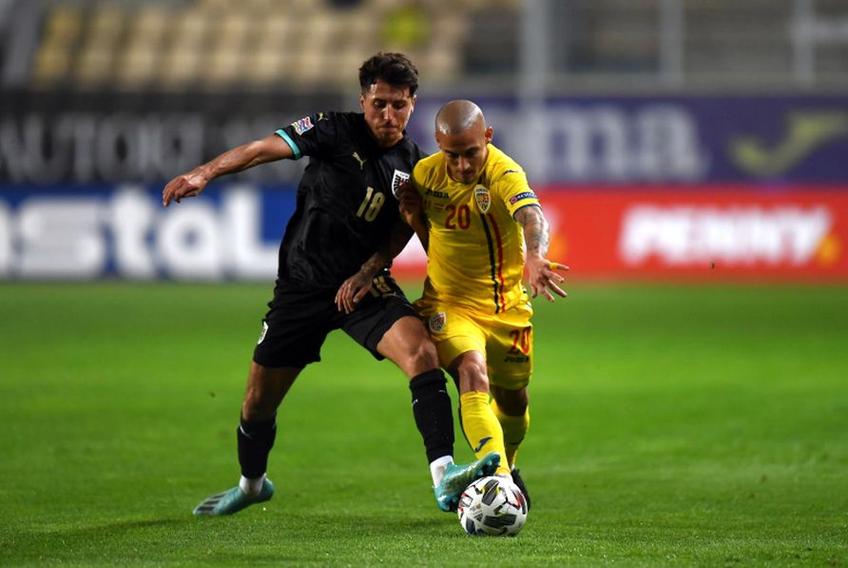 Alex Mitriță a fost cel mai slab „tricolor” în România - Austria 0-1