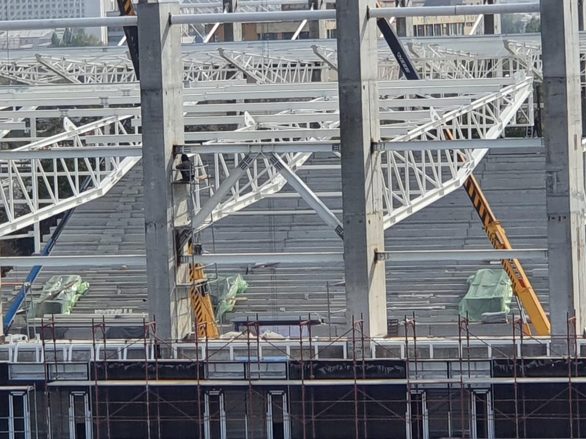 FOTO + VIDEO Entuziasm în Giulești » Rapid Arena prinde contur! Ultimele imagini de la stadion