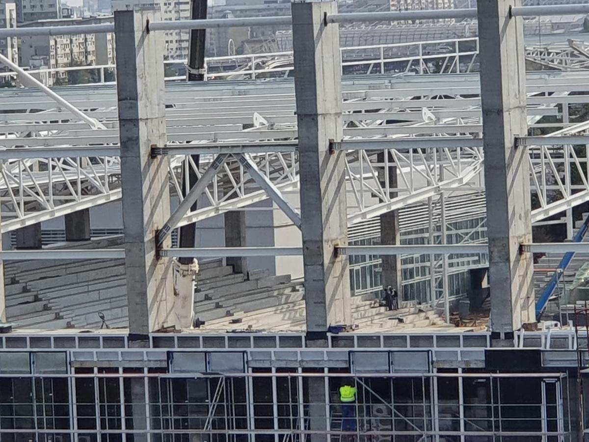 FOTO + VIDEO Entuziasm în Giulești » Rapid Arena prinde contur! Ultimele imagini de la stadion