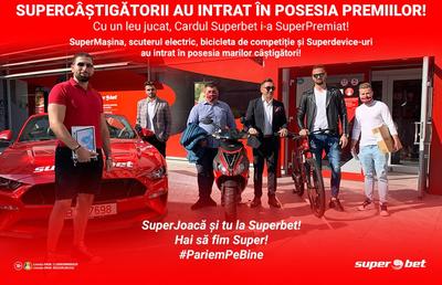 SuperCâștigătorii și-au ridicat premiile în direct! Cu un leu pariat, Cardul Superbet i-a SuperPremiat!