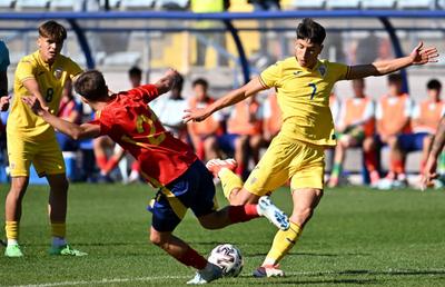 După victoria cu Germania, România U19 a scos un rezultat mare și cu Spania