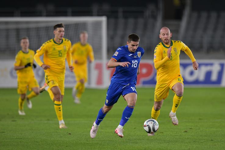Răzvan Marin în Lituania - România, al patrulea meci din Liga Națiunilor // FOTO: Cristi Preda (GSP)