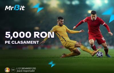 Cursa Liga 1: 5.000 RON în Pariuri Gratuite și surpriză secretă în aplicația Mr Bit