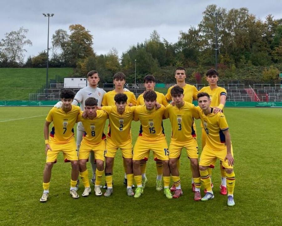 România U16, la meciul amical cu Germania U16 / FOTO: FRF.ro De ce băgăm sub preș acest 2-15 cu Germania?