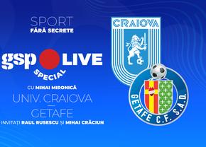 Comentăm împreună Craiova - Getafe: Raul Rusescu și Mihai Crăciun, invitații lui Mironică la GSP Live Special