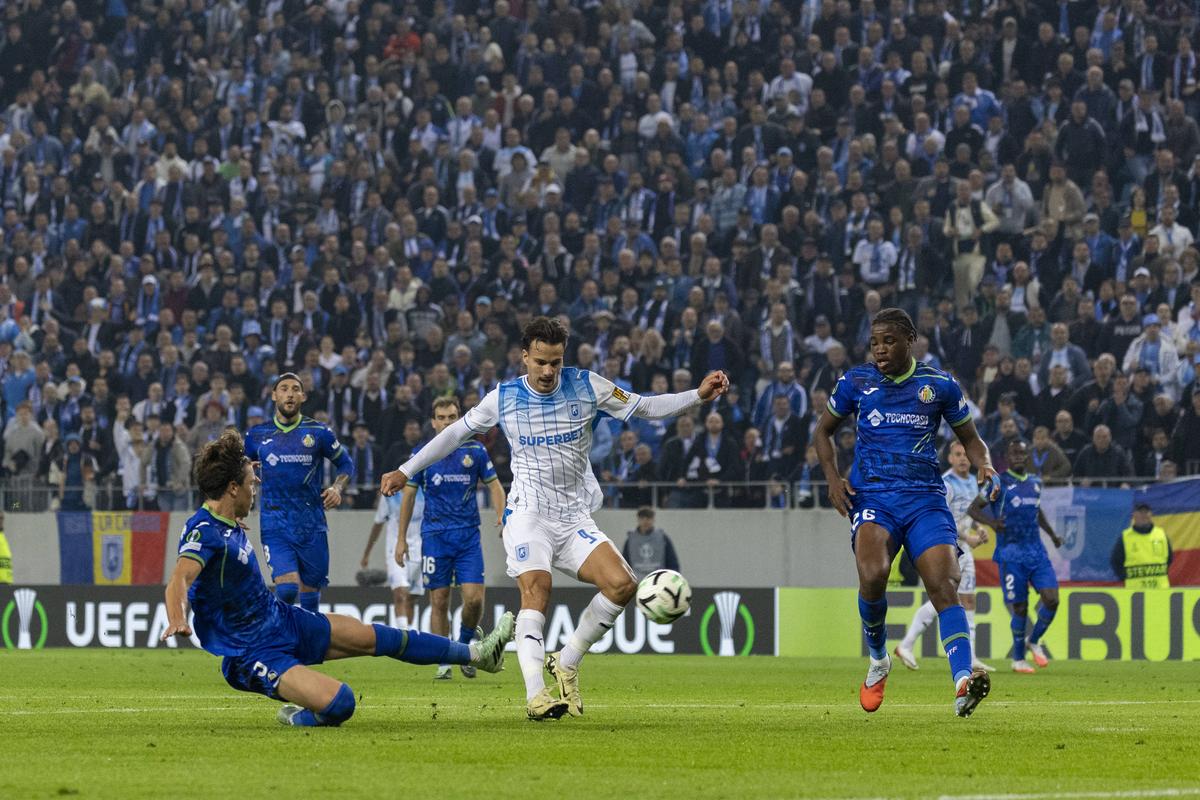 Universitatea Craiova - Getafe, cadre de Imago
