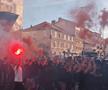 Fanii lui Hajduk Split au defilat cu un sicriu înaintea meciului cu Ajax