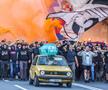 Ultrașii lui Hajduk Split au recreat un gest macabru: sicriu pe care au scris „Ajax” / foto: Imago Images