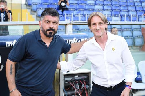 Davide Nicola (dreapta) este noul antrenor al echipei Venezia // foto: imago images