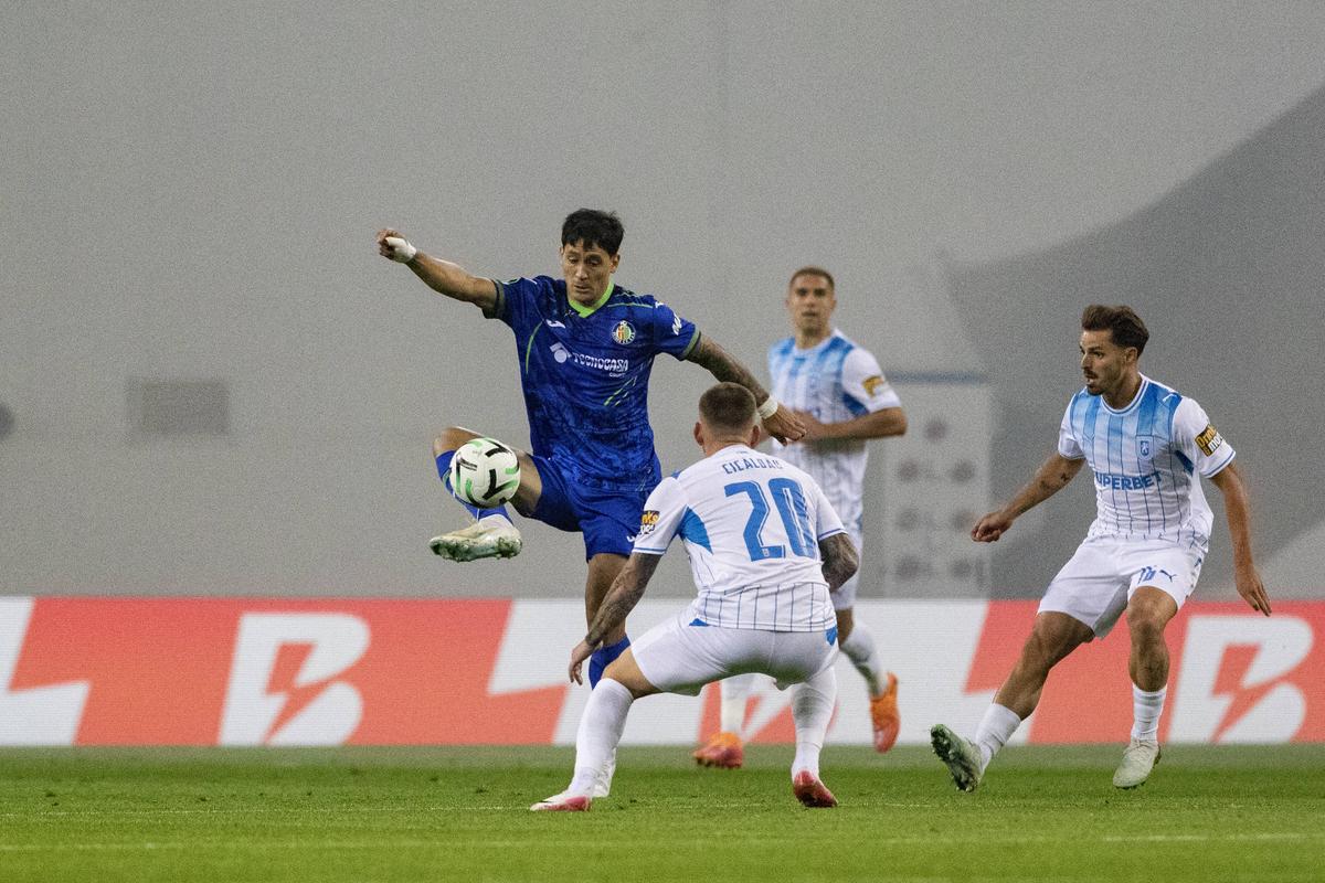 Universitatea Craiova - Getafe, cadre de Imago