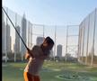 Simona Halep, pe terenul de golf / Sursă foto: Instagram