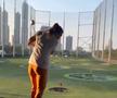 Simona Halep, pe terenul de golf / Sursă foto: Instagram